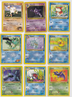 Lot of 9 Pokemon TCG WOTC Cards 1990s - Image 1