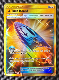 Pokemon Card - U-Turn Board - SM Unified Minds - Secret Rare - 255/236 - HP - Image 1