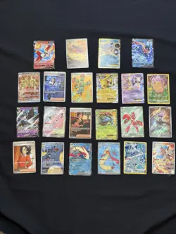 Pokemon Cards Lot Of 22 Cards, Full Art, Ex, Illustration Rare - Image 1