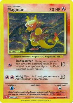 Magmar 6/34 - Pokemon Trading Card Game Classic (CL)(Near Mint NM) FOIL - Image 1