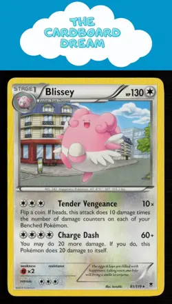 Blissey XY - Phantom Forces #81/119 NON-HOLO Rare Pokemon Card - Image 1