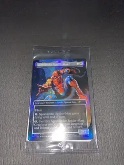 Magic The Gathering Spectacular Spider-Man Battle Damage Card Marvel Legends - Image 2
