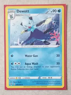 Dewott 034/185 Pokemon Trading Card Game Swsh04: Vivid Voltage Regular - Image 1