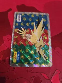 MP Topsun Zapdos Sticker prism Holo Pokemon Card Japanese - Image 1