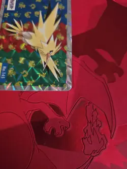 MP Topsun Zapdos Sticker prism Holo Pokemon Card Japanese - Image 2