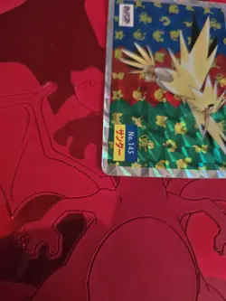 MP Topsun Zapdos Sticker prism Holo Pokemon Card Japanese - Image 3