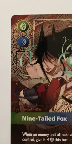 2025 League of Legends Riftbound English TCG Card Ahri OGN·303*/298 Signature NM - Image 2