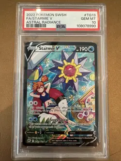 PSA 10 Starmie V Astral Radiance Pokemon Card Trainer Gallery TG13/TG30 2022 - Image 1