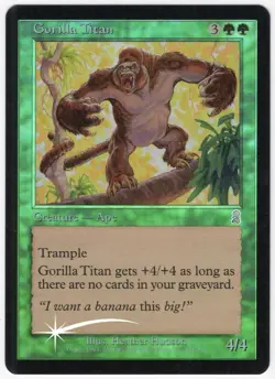 Gorilla Titan 2001 Odyssey FOIL Green Uncommon Creature MTG NM AZ2 - Image 1