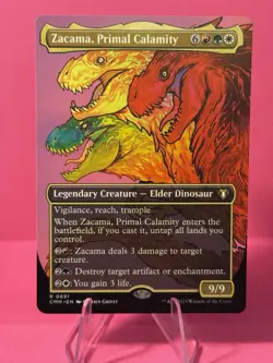 Zacama, Primal Calamity (Borderless) Commander Masters Regular - Image 3