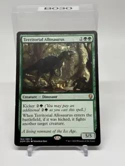 Territorial Allosaurus Dominaria DOM (184/269) MTG Magic Green Dinosaur NM - Image 1