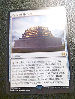 MTG Pyre of Heroes Kaldheim 241/285 Regular Rare Near Mint Non Foil - Image 1