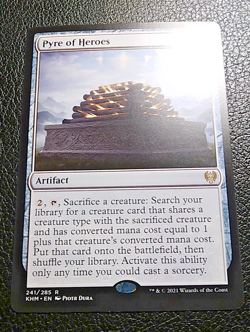 MTG Pyre of Heroes Kaldheim 241/285 Regular Rare Near Mint Non Foil - Image 2