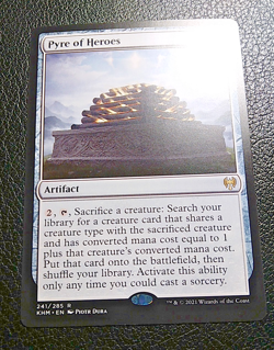 MTG Pyre of Heroes Kaldheim 241/285 Regular Rare Near Mint Non Foil - Image 3