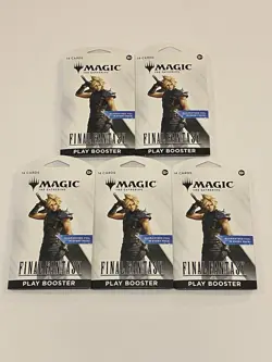 Magic the Gathering Final Fantasy Play Booster Pack LOT OF 5 PACKS MTG S056 - Image 1
