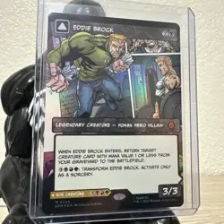 Eddie Brock /Venom, Lethal Protector #224 Borderless M MTG Spider-man Foil NP - Image 3