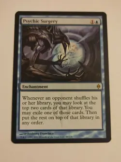 1x Psychic Surgery New NM/LP Phyrexia MtG Magic Blue Rare - Image 1