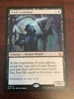 Mint/Near-Mint, English - 1 x MTG Dark Confidant - Ravnica Remastered - Image 1