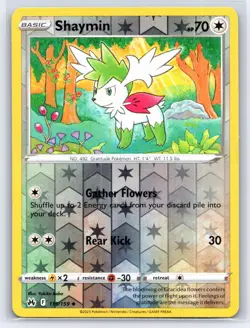 Crown Zenith Pokemon TCG Shaymin Reverse Holo 115/159 - Image 1