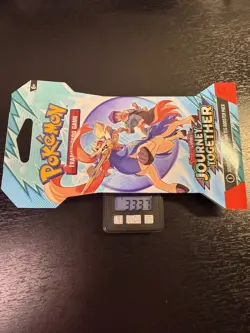 Very Heavy! 33.37 Gram Pokemon Journey Together Sleeved Booster Pack Sealed - Image 1