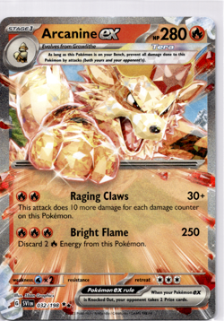 Arcanine ex SV01: Scarlet & Violet Base Set - Pokemon NM 032/198 - Image 1