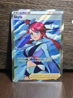 Pokemon TCG Skyla Full Art Trainer #72/72 Shining Fates Ultra Rare Holo 2021 NM - Image 1