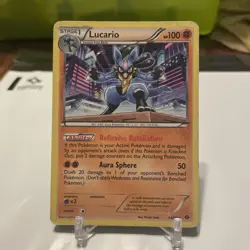 Lucario Holo Rare 64/99 Next Destinies Pokemon 2012 NM - Image 1