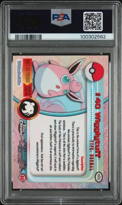 2000 Topps Chrome Pokemon T.V. Wigglytuff Holo #40 - PSA 10 (GEM MINT) - Image 2