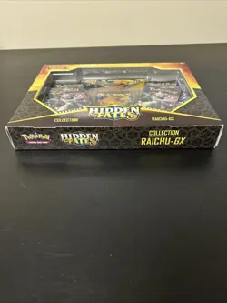 Pokemon TCG Hidden Fates Raichu GX Collection Box New Factory Sealed 728192512490 - Image 2