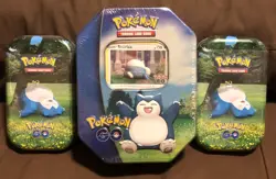 Pokemon GO Snorlax Tin Lot (Factory Sealed) - Image 1