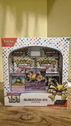 Pokemon TCG | Scarlet & Violet | 151 Alakazam Ex Collection Box - Image 1