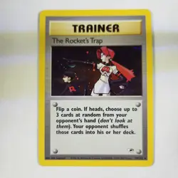 The Rocket’s Trap 19/132 -Holo Rare - Pokemon TCG - Gym Heroes - NM - Image 1