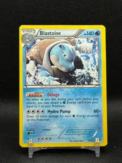 Pokemon 2013 Blastoise 16/101 Plasma Blast Deck Exclusive Rare DMG - Image 1