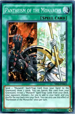 Yugioh! LP Pantheism of the Monarchs - SR01-EN023 - Super Rare - 1st Edition Lig - Image 1