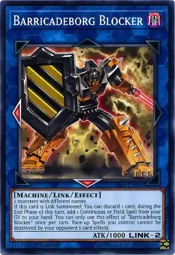 Yugioh! LP Barricadeborg Blocker - RIRA-EN081 - Common - 1st Edition Lightly Pla - Image 1