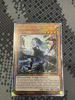 GUIDING QUEM, THE VIRTUOUS - QUARTER CENTURY SECRET RARE RA04-EN043 YUGIOH! - Image 1