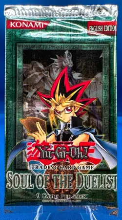 Yu-Gi-Oh Soul of the Duelist Unlimited Booster Pack VINTAGE SEALED 2004 - Image 1