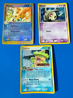 Pokemon 3 Card Lot - Ex Emerald Deoxys Sandstorm Rare, Reverse Holo, U LP - Image 1