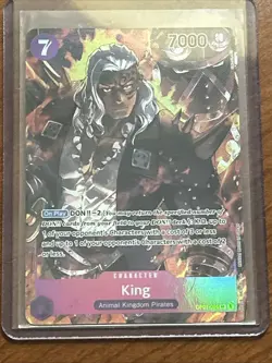 One Piece TCG Romance Dawn English King (Alt Art) OP01-096 SR Card - Image 1