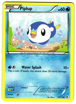 PIPLUP 33/113 - NM - LEGENDARY TREASURES 2013 ENGLISH POKEMON CARD - Image 1