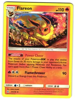 FLAREON 25/236 - NM - COSMIC ECLIPSE 2019 ENGLISH POKEMON CARD - Image 1
