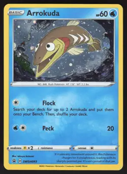 Arrokuda SWSH093 Holo Promo SWSH: Sword & Shield Promo Cards NM - Image 1