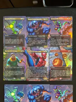 MTG -SPIDERMAN 12 CARD LOT - Spectacular Showdown Foils and Arts - Image 2