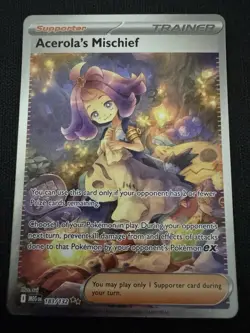 Acerola's Mischief 183/132 Special Illustration Rare Pokemon Card TCG NM - Image 1
