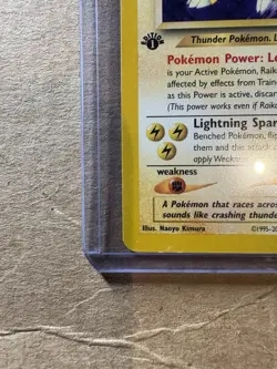 Raikou Pokemon Card 22/64 Neo Revelation 1st edition Rare WOTC LP/NM - Image 4