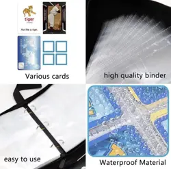 Card Binder for Pokemon Cards Holder Fits 900 Cards w/ 50 Removable Sleeves TCG - Image 2