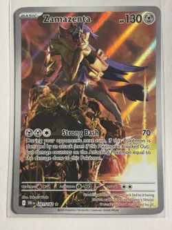 Zamazenta 201/182 - Destined Rivals Illustration Rare Pokemon Card NM - Image 1