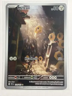 Meltan 179/162 - Temporal Forces Illustration Rare Pokemon Card NM - Image 1