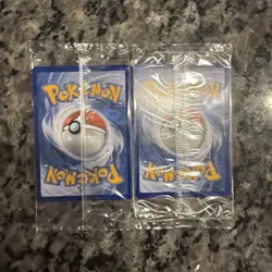 Pokemon Cards Zacian V SWSH076 and Zamazenta V SWSH077 Gold Sealed Promos SEALED - Image 2