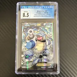 CGC 8.5 Blastoise EX 2016 Black Star Promo XY122 Pokemon Card Red & Blue - Image 1